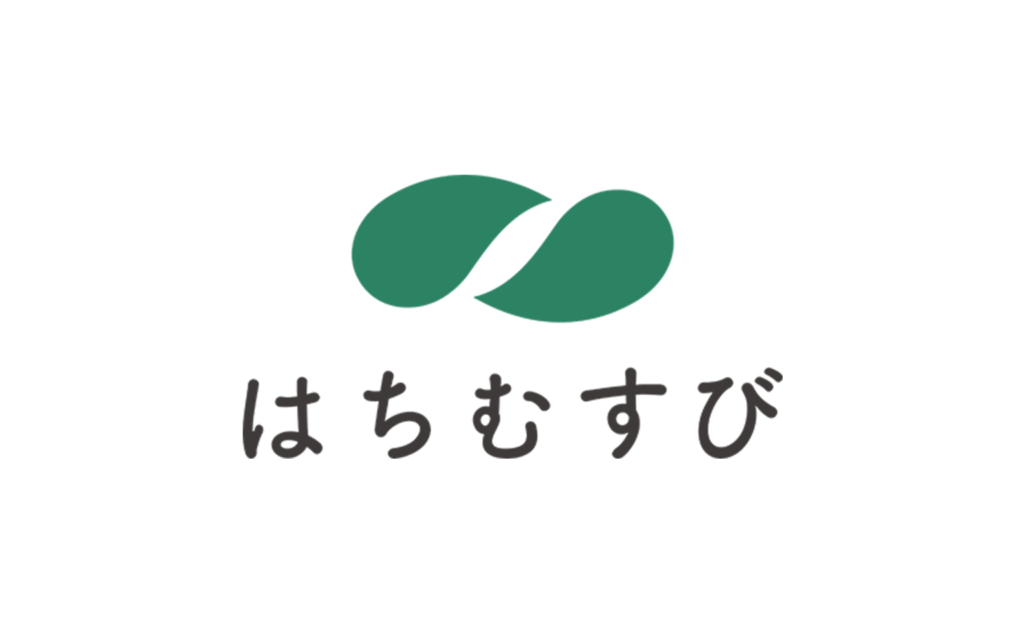 ”はちむすび”のロゴマーク。はちむすびは福井県坂井市のホームページ屋さん。