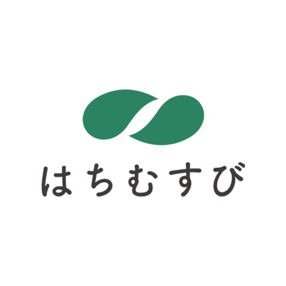 ”はちむすび”のロゴマーク。はちむすびは福井県坂井市のホームページ屋さん。